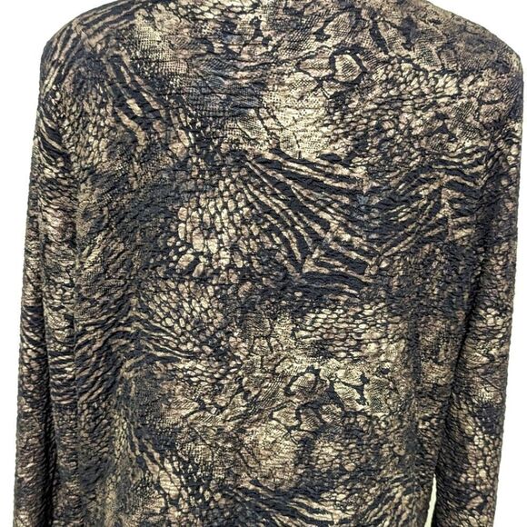 NWOT JM Collection Animal Print Zip Up Jacket Drawstring Bottom - Picture 8 of 13